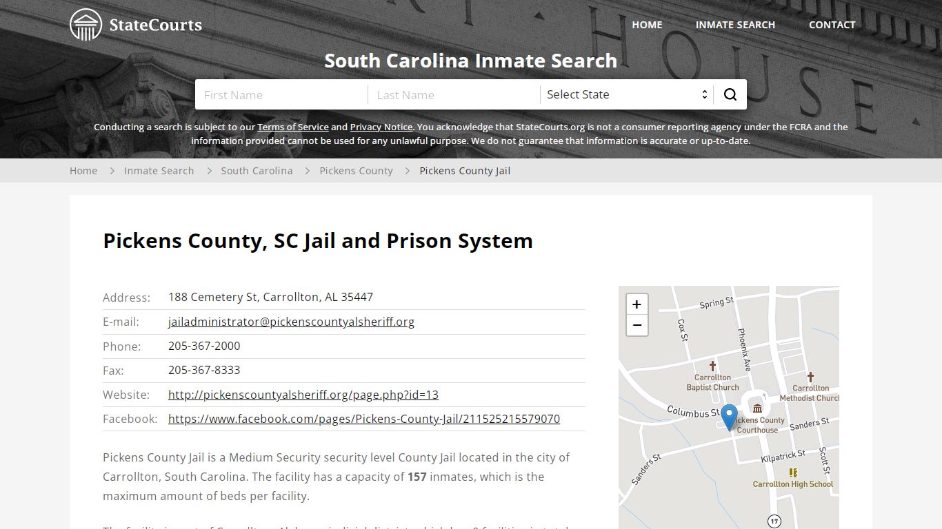 Pickens County Jail Inmate Records Search, South Carolina ...